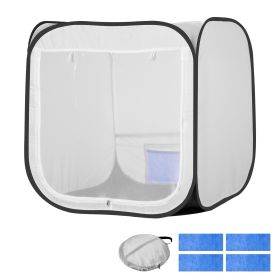 Portable Paint Booth Tent, 28.3 x 28.5 x 29.5 inch Pop-Up Portable Spray Paint Tent with Mesh Door, Spray Painting Tents for Cabinets, Chairs, Mo