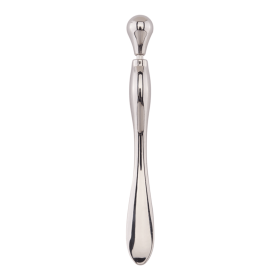 Eye Cream Stick Roller For Face Metal Spatula Puff Applicator Eye Cream Massager Facial Cream Massage Sticks Eye Metal Makeup Spatula Eye Wand 10 (Color: Silver)
