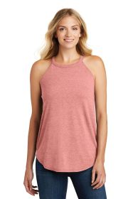 District Women's Perfect Tri Rocker Tank DT137L (Color: Blush Frost, size: XL)