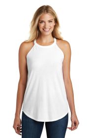 District Women's Perfect Tri Rocker Tank DT137L (Color: White, size: XXL)