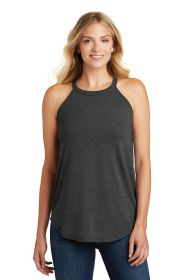 District Women's Perfect Tri Rocker Tank DT137L (Color: Black Frost, size: S)